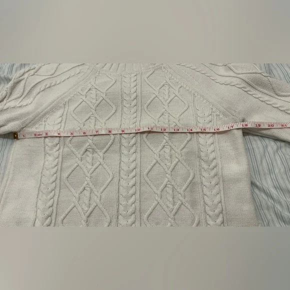 Cable Knit Sweater - Vintage GAP - White knit - Picture 2 of 8